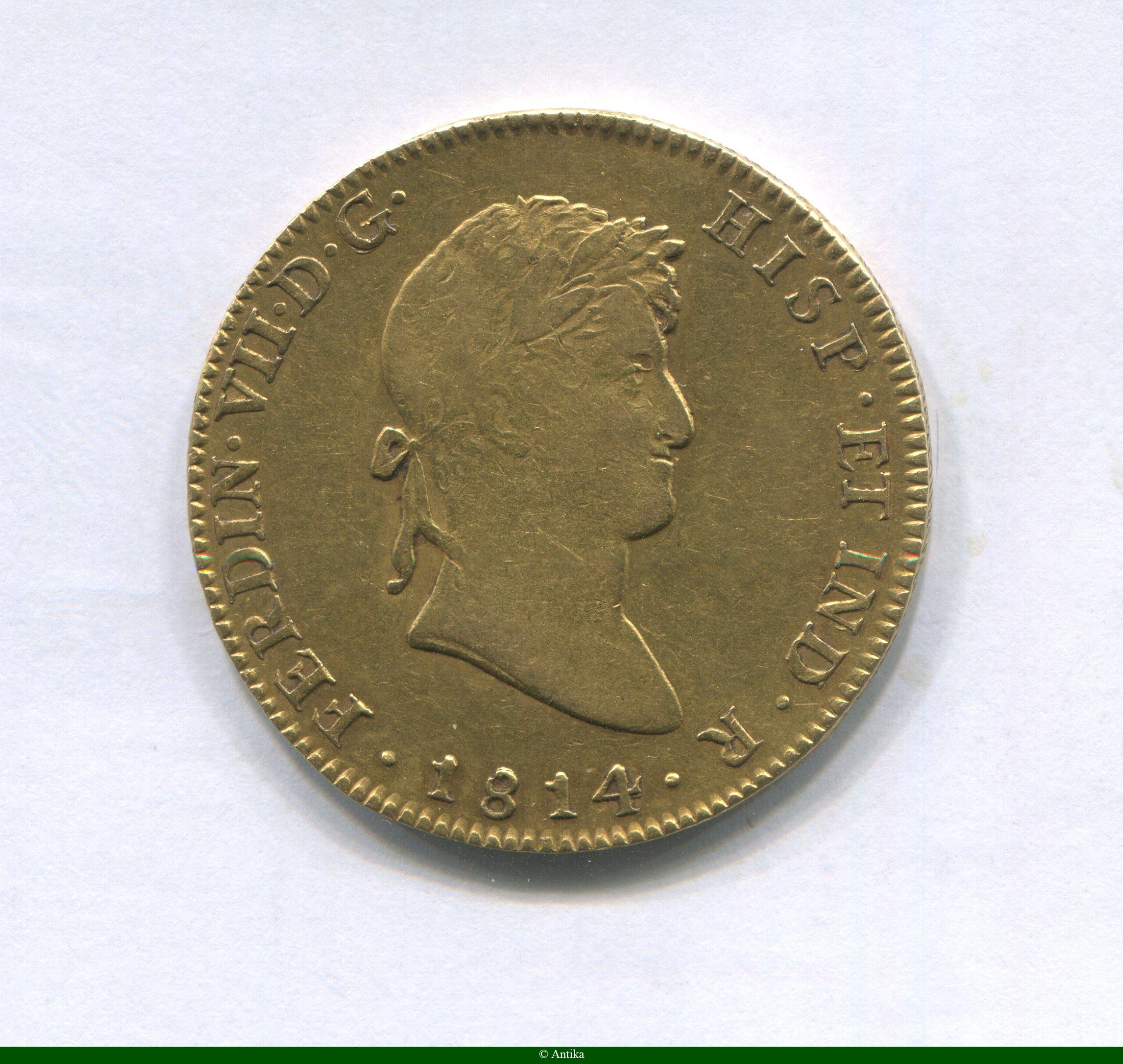 8 ESCUDOS FERDINAND VII 27 02 gr Mexico