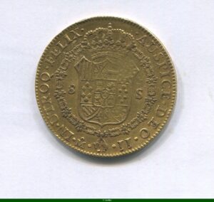 8 ESCUDOS FERDINAND VII 27 02 gr Mexico