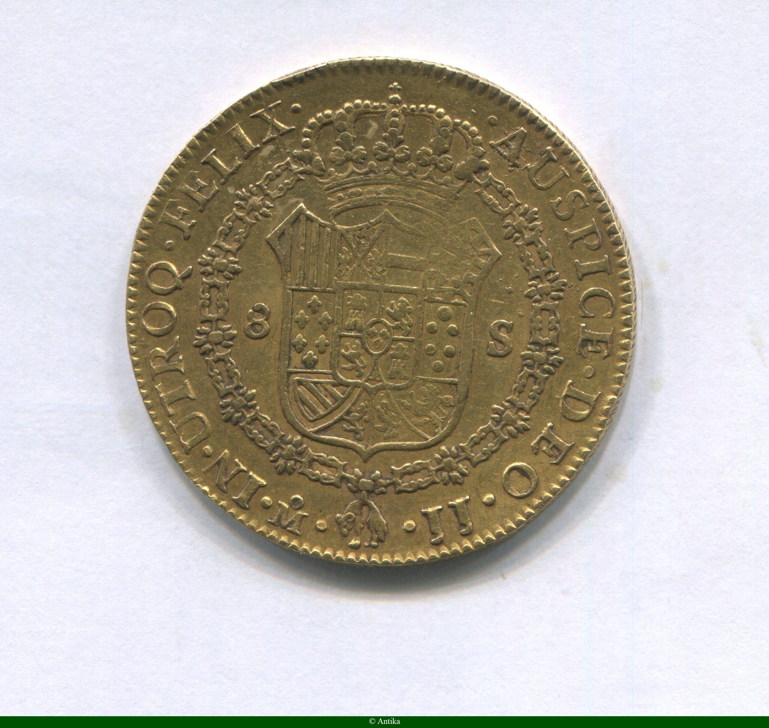 8 ESCUDOS FERDINAND VII 27 02 gr Mexico