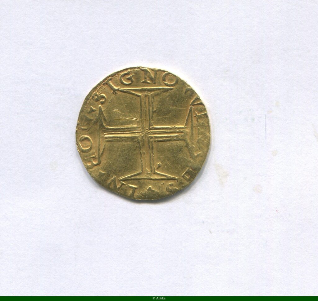 500 REIS/CRUZADO SEBASTIEN 3,80 gr Lisbonne