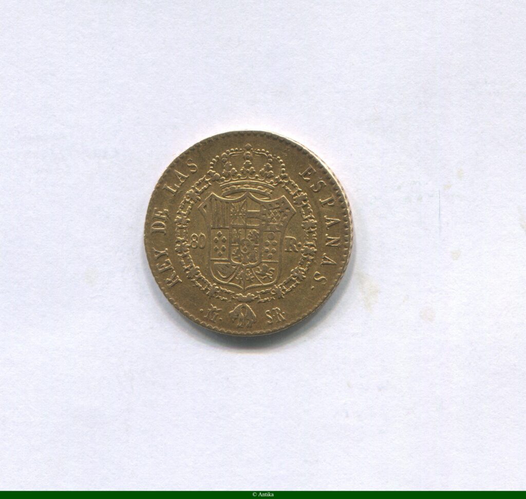 80 REALES FERDINAND VII 6,71 gr Madrid