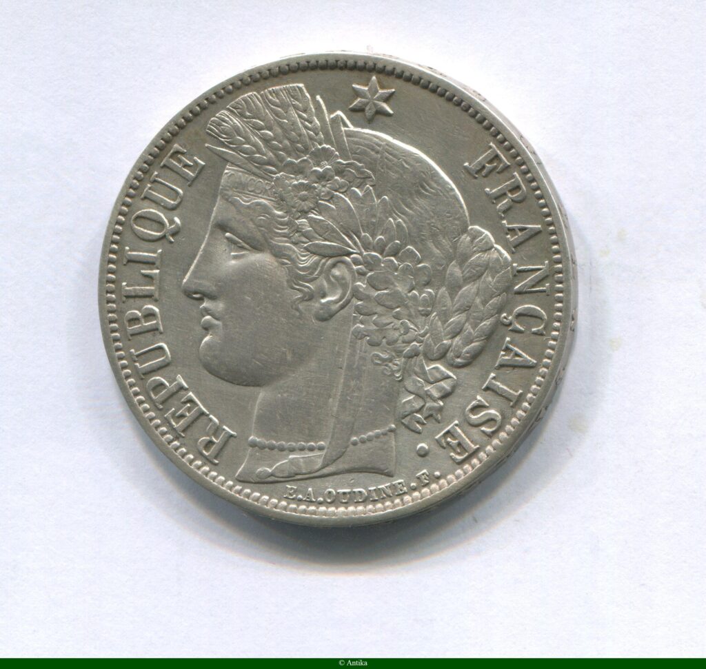 5 FRANCS CERES avec légende