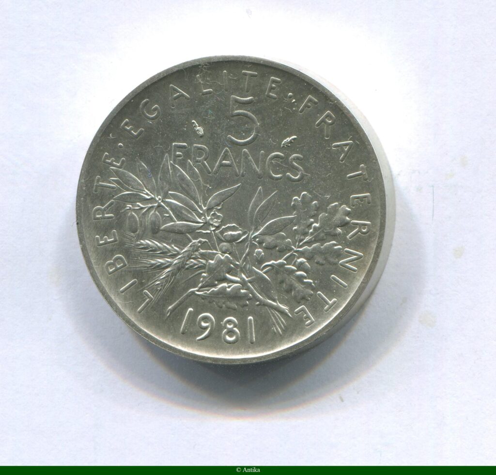 5 FRANCS SEMEUSE Argent
