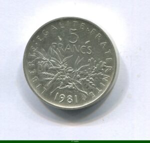 5 FRANCS SEMEUSE Argent