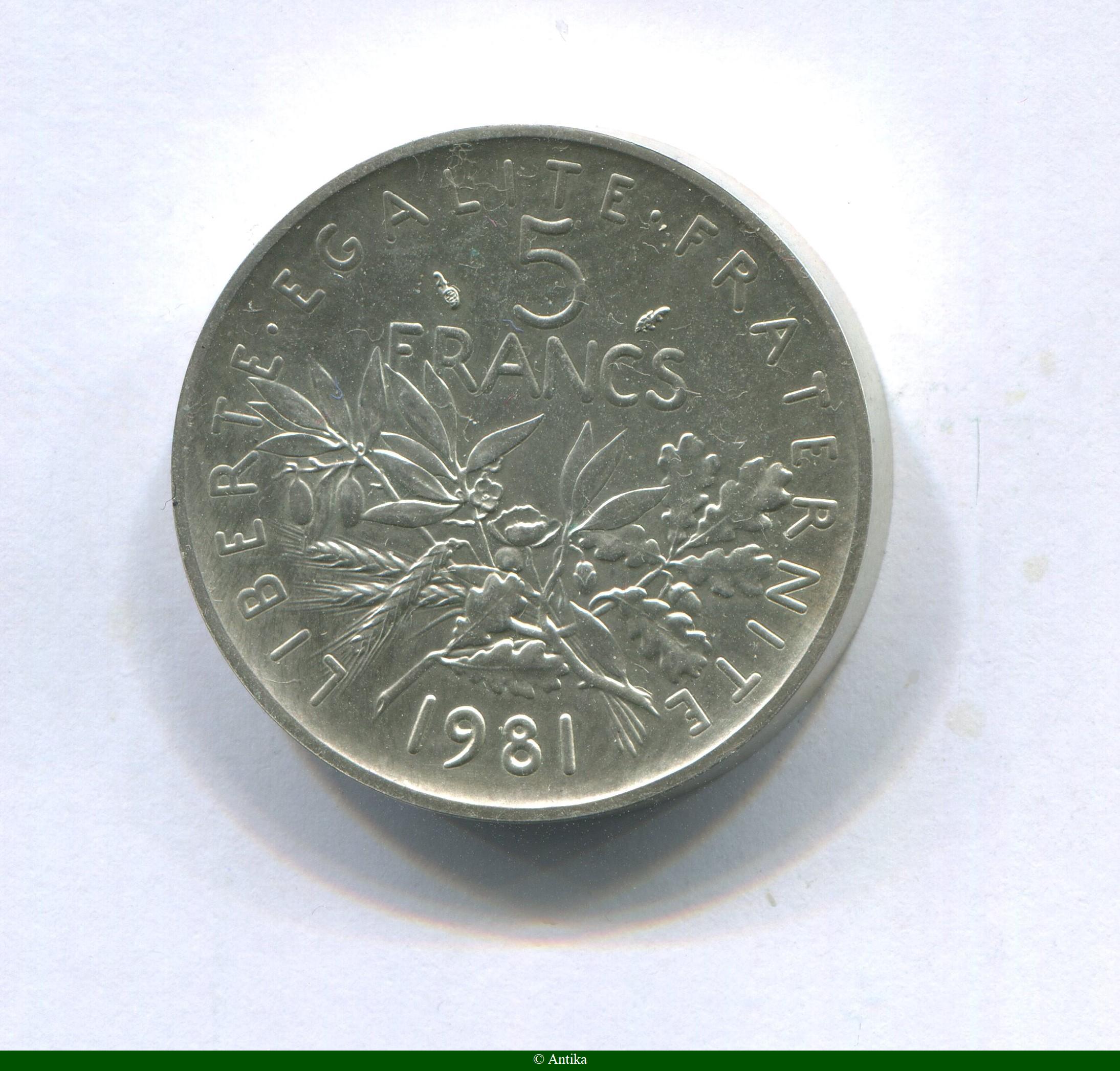 5 FRANCS SEMEUSE Argent