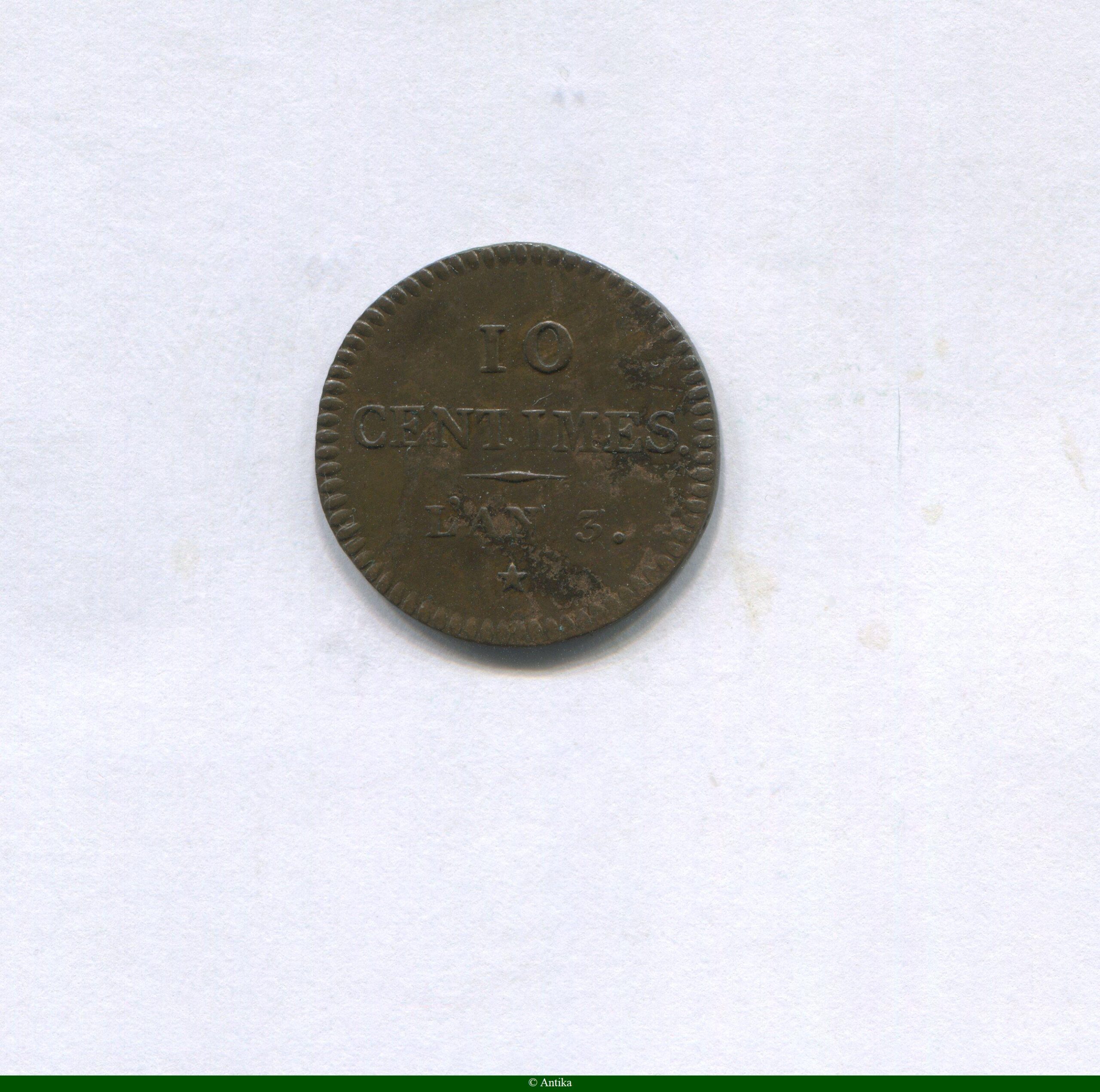 10 CENTIMES Module Faisceau-massue & Serpent