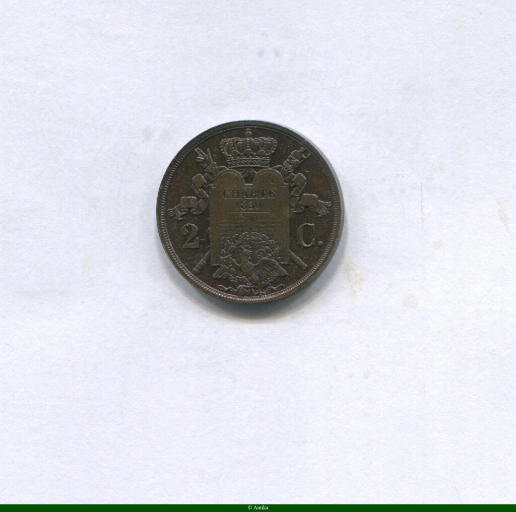 2 CENTIMES ESSAI 2 C Br Type à la Charte de 1830