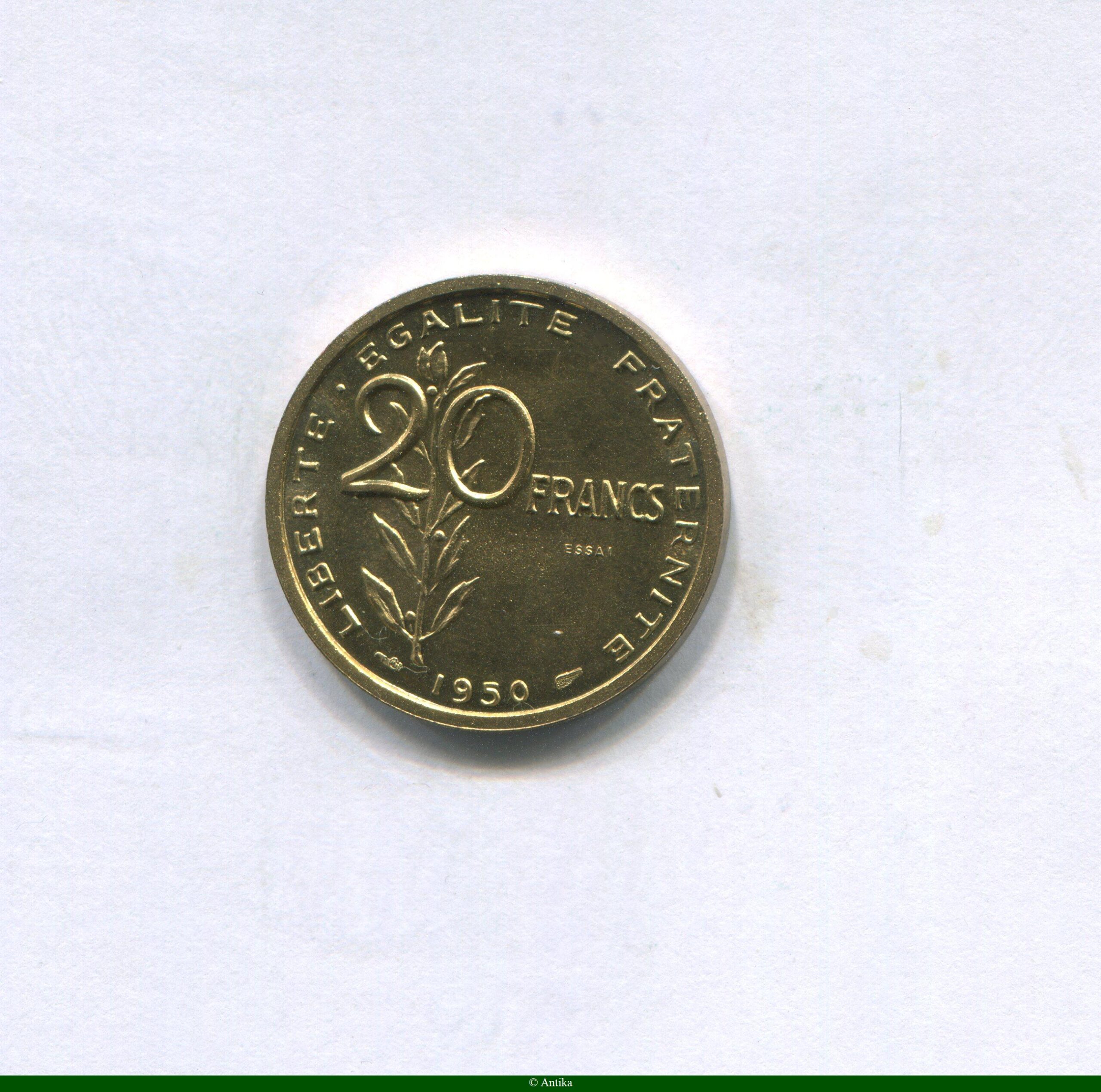 20 FRANCS CONCOURS de GUZMAN