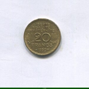 20 FRANCS PRE-SERIE de MORLON sans le mot ESSAI