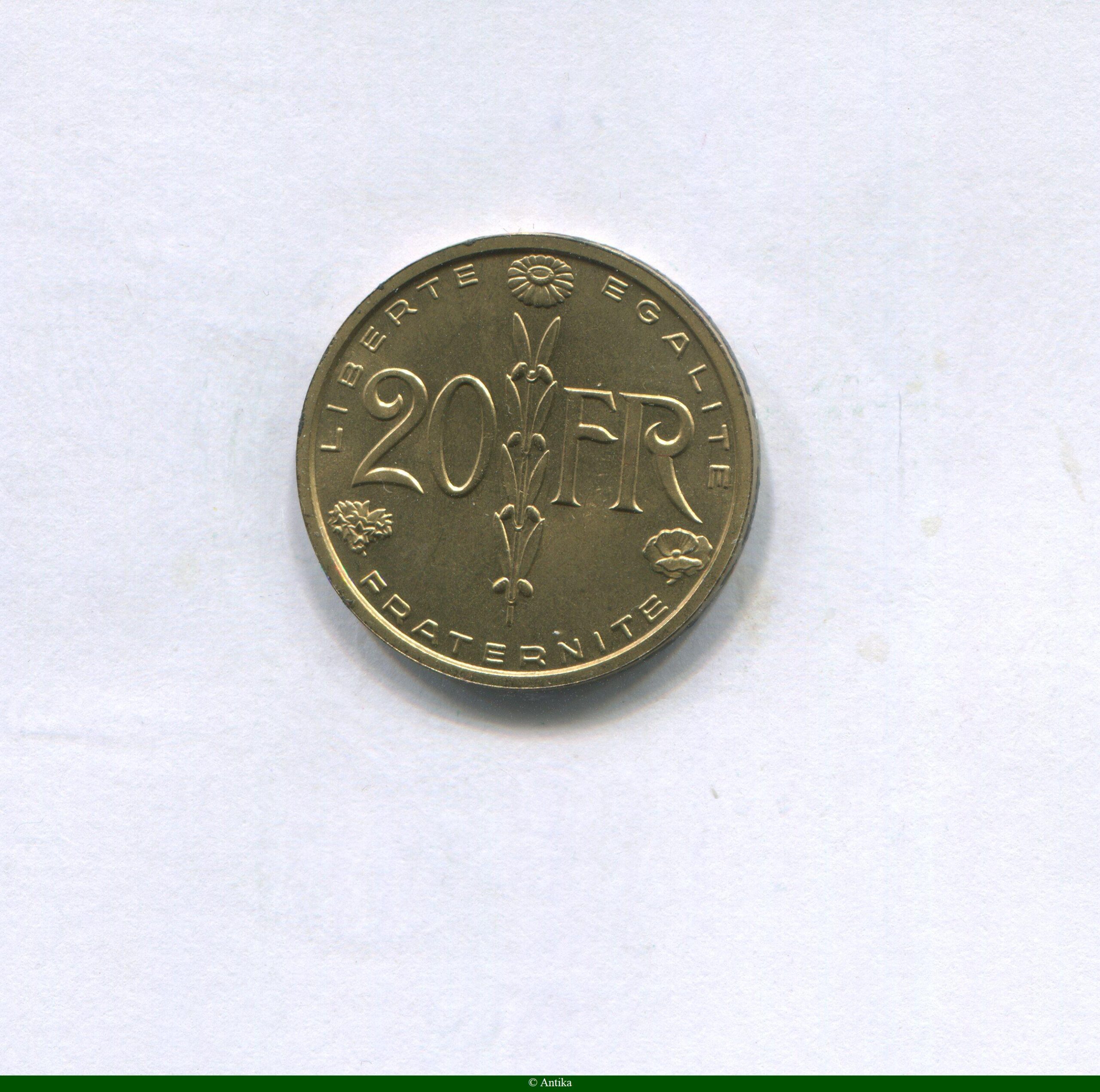 20 FRANCS PRE-SERIE de SIMON sans le mot ESSAI