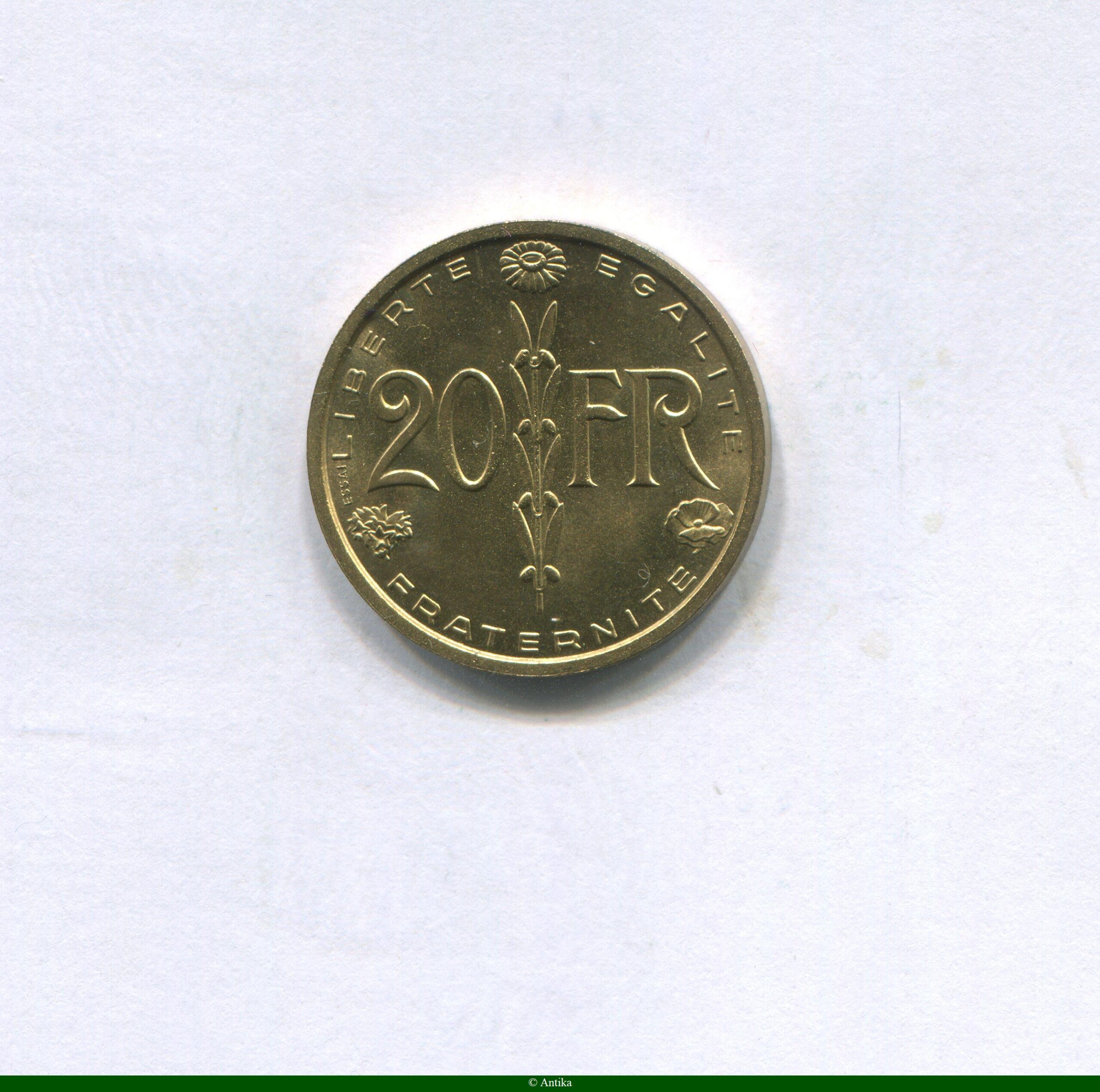 20 FRANCS CONCOURS de SIMON