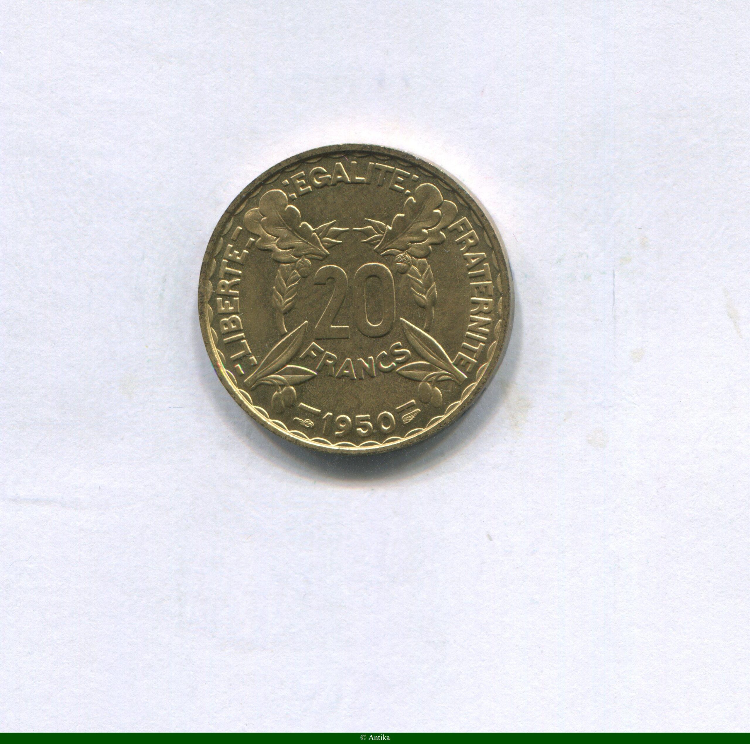 20 FRANCS PRE-SERIE de TURIN sans le mot ESSAI