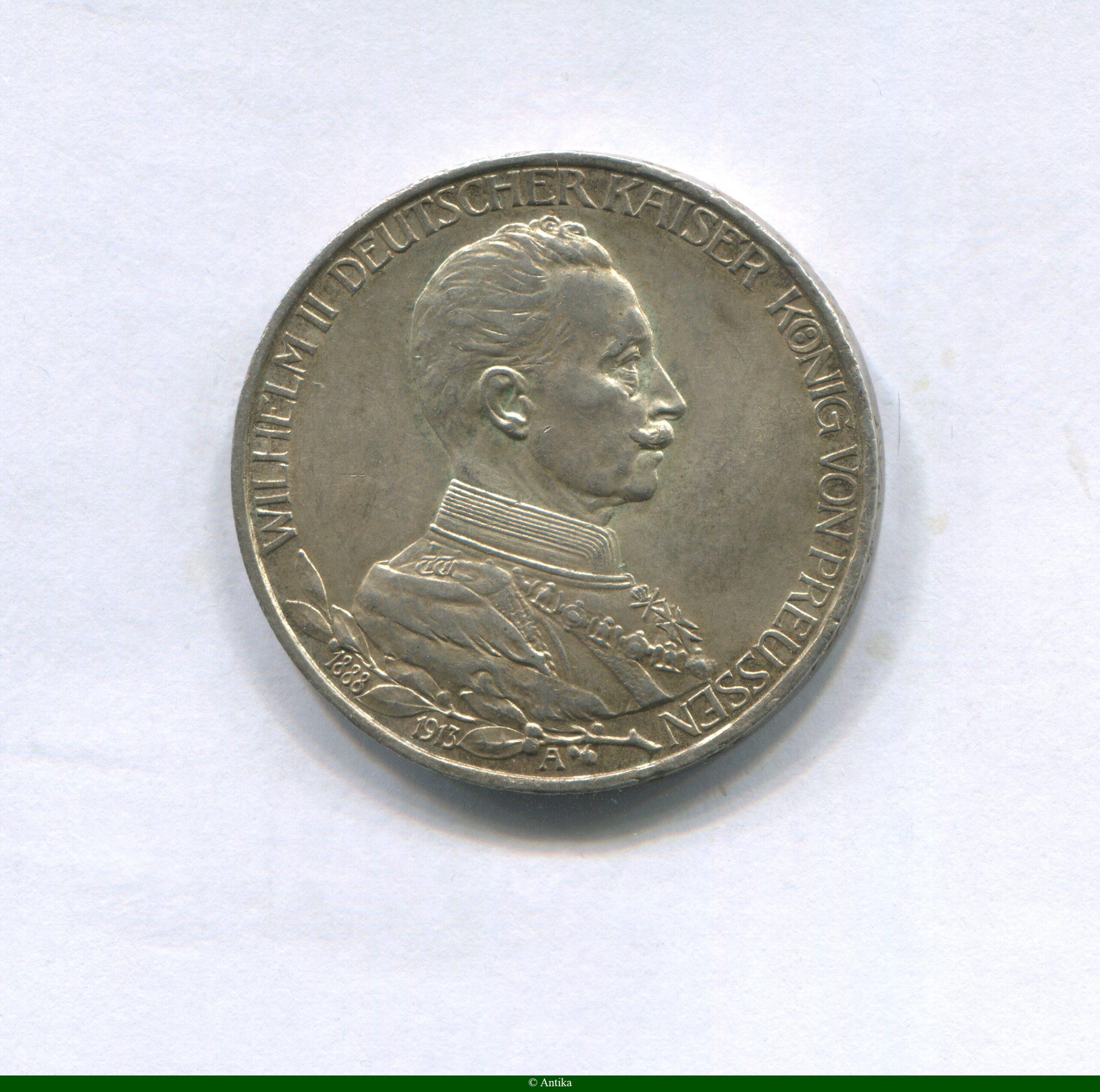 3 MARK Argt GUILLAUME II Berlin