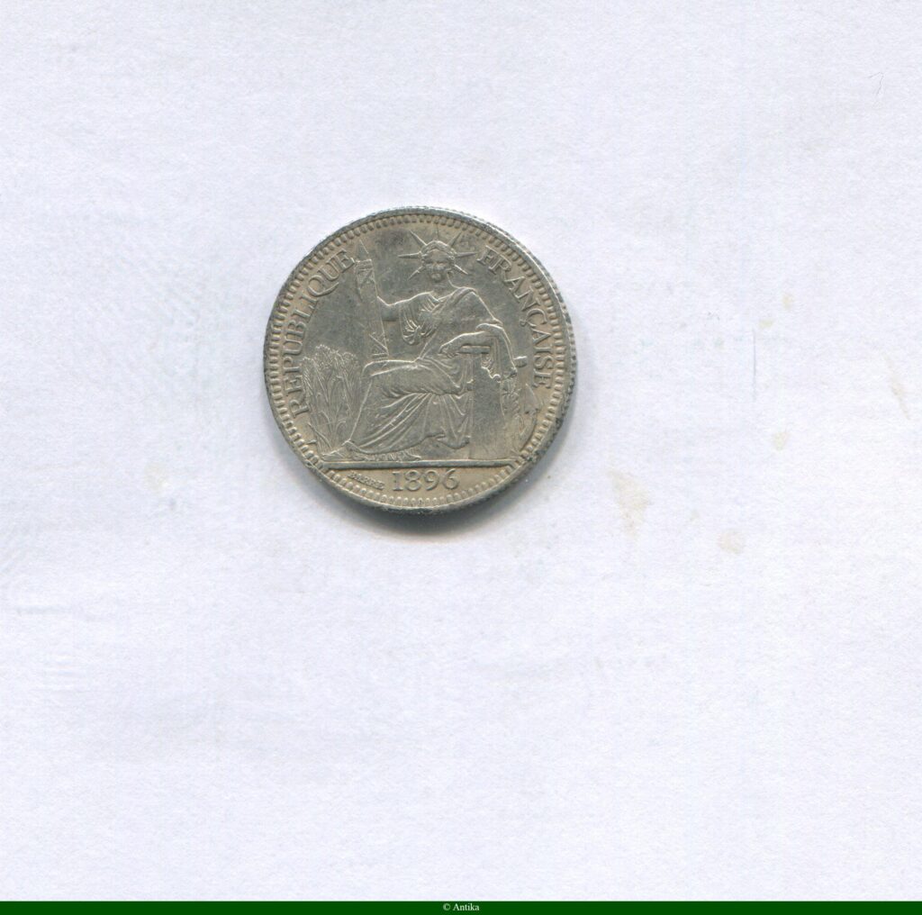 10 CENT Argt Liberté Assise Torche RARE