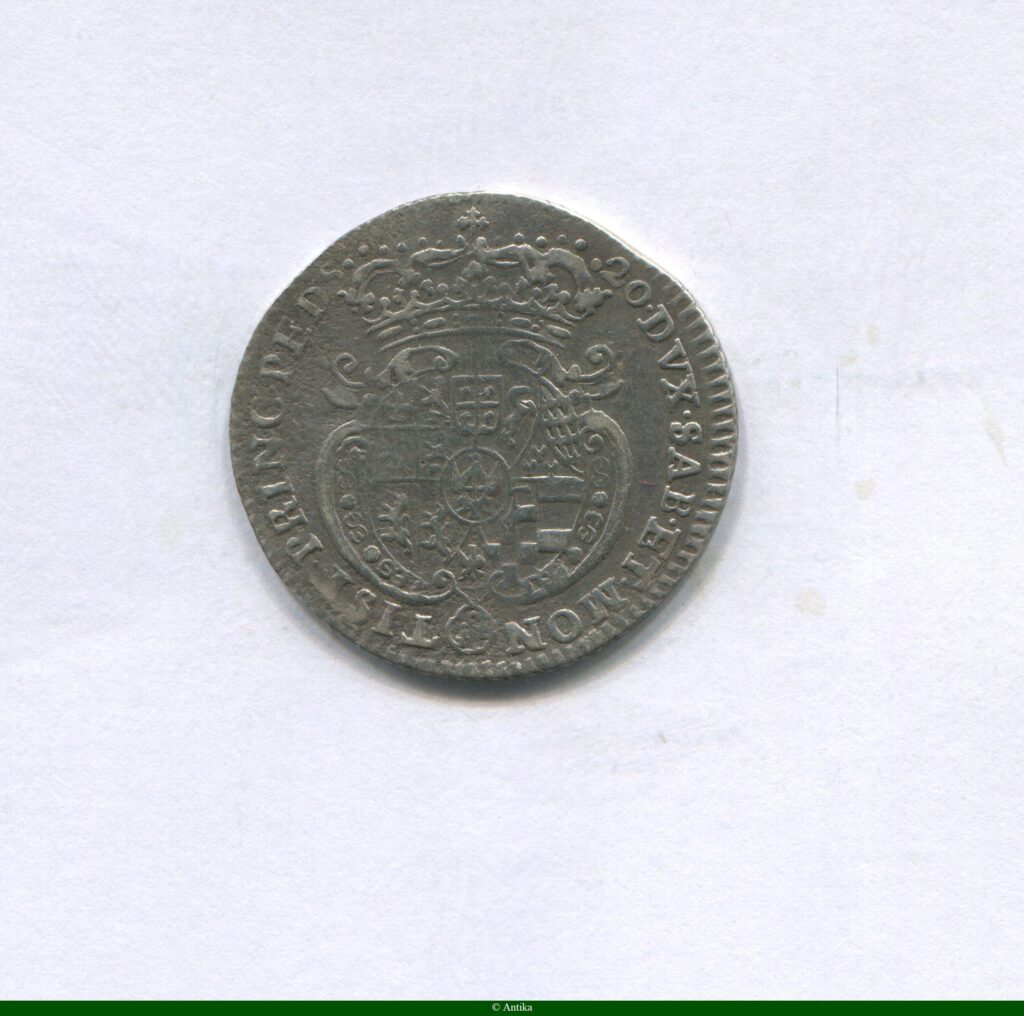 20 SOLDI Argt CHARLES EMMANUEL III de Savoie RARETE PROMO