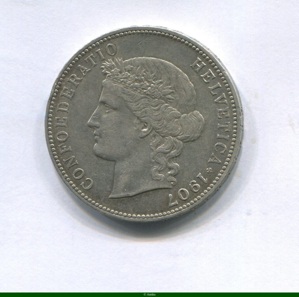 5 FRANCS Argt Confédération Hèlvétique B:Berne