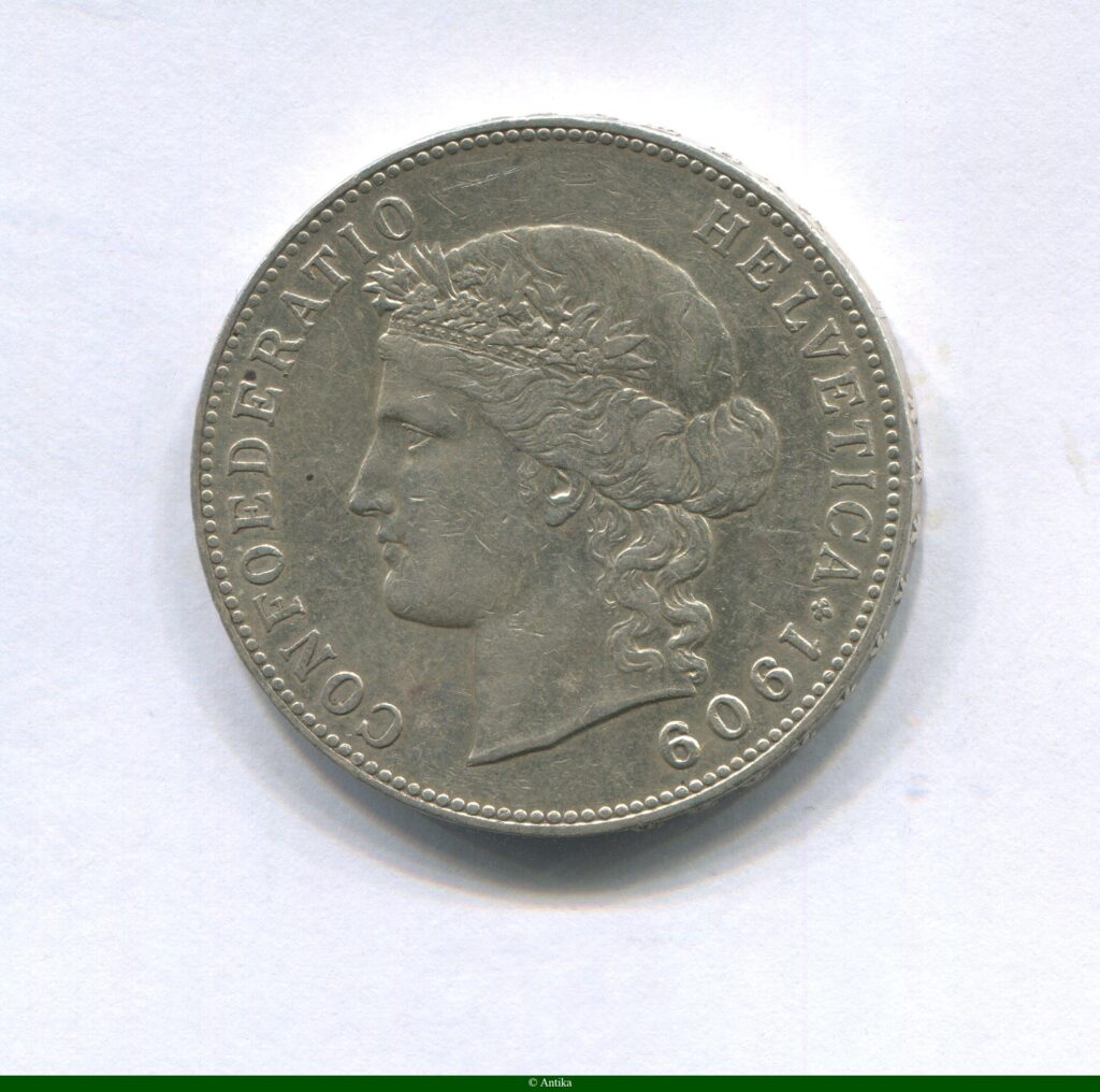 5 FRANCS Argt Confédération Hèlvétique B:Berne