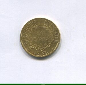 40 FRANCS OR BONAPARTE Ier CONSUL