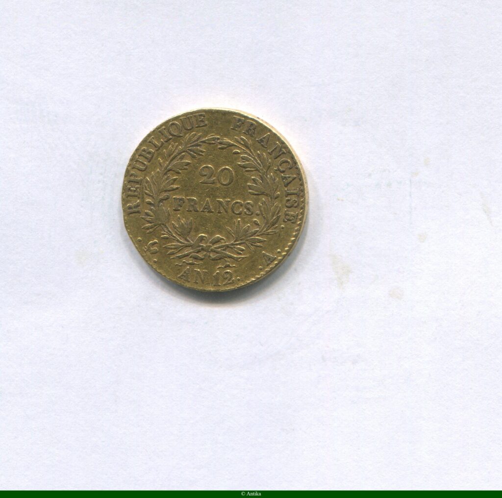 20 FRANCS OR NAP EMP