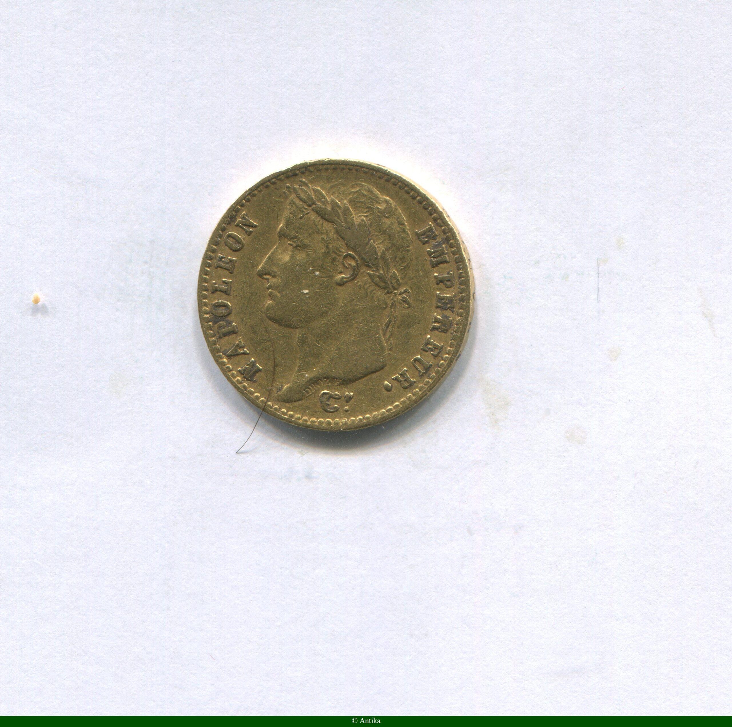 20 FRANCS OR NAP EMP revers EMPIRE