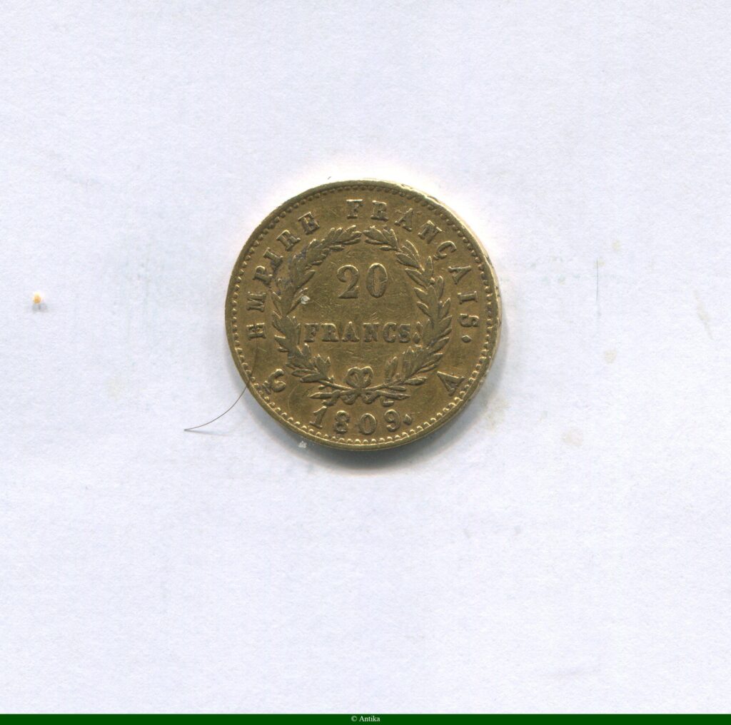20 FRANCS OR NAP EMP revers EMPIRE