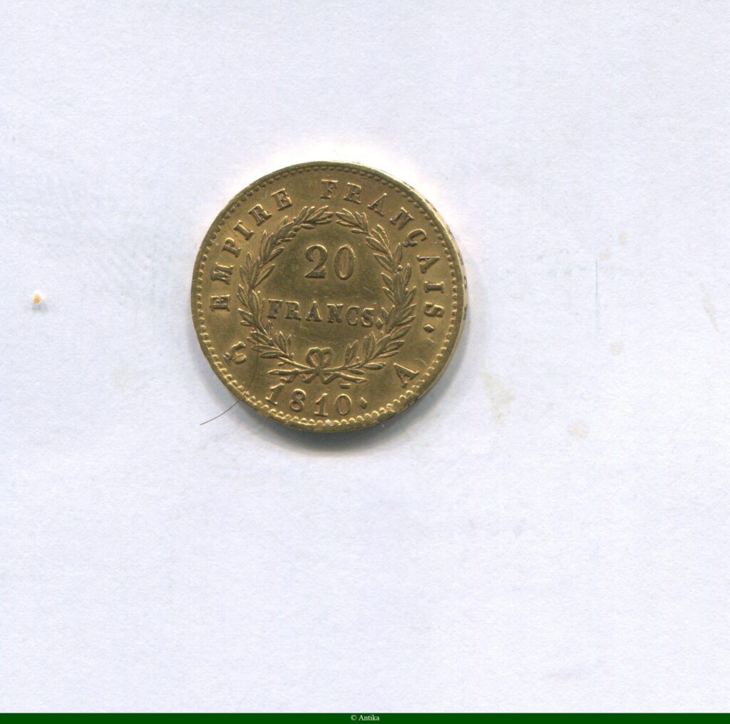 20 FRANCS OR NAP EMP revers EMPIRE