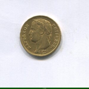 40 FRANCS OR NAP EMP revers REPUBLIQUE