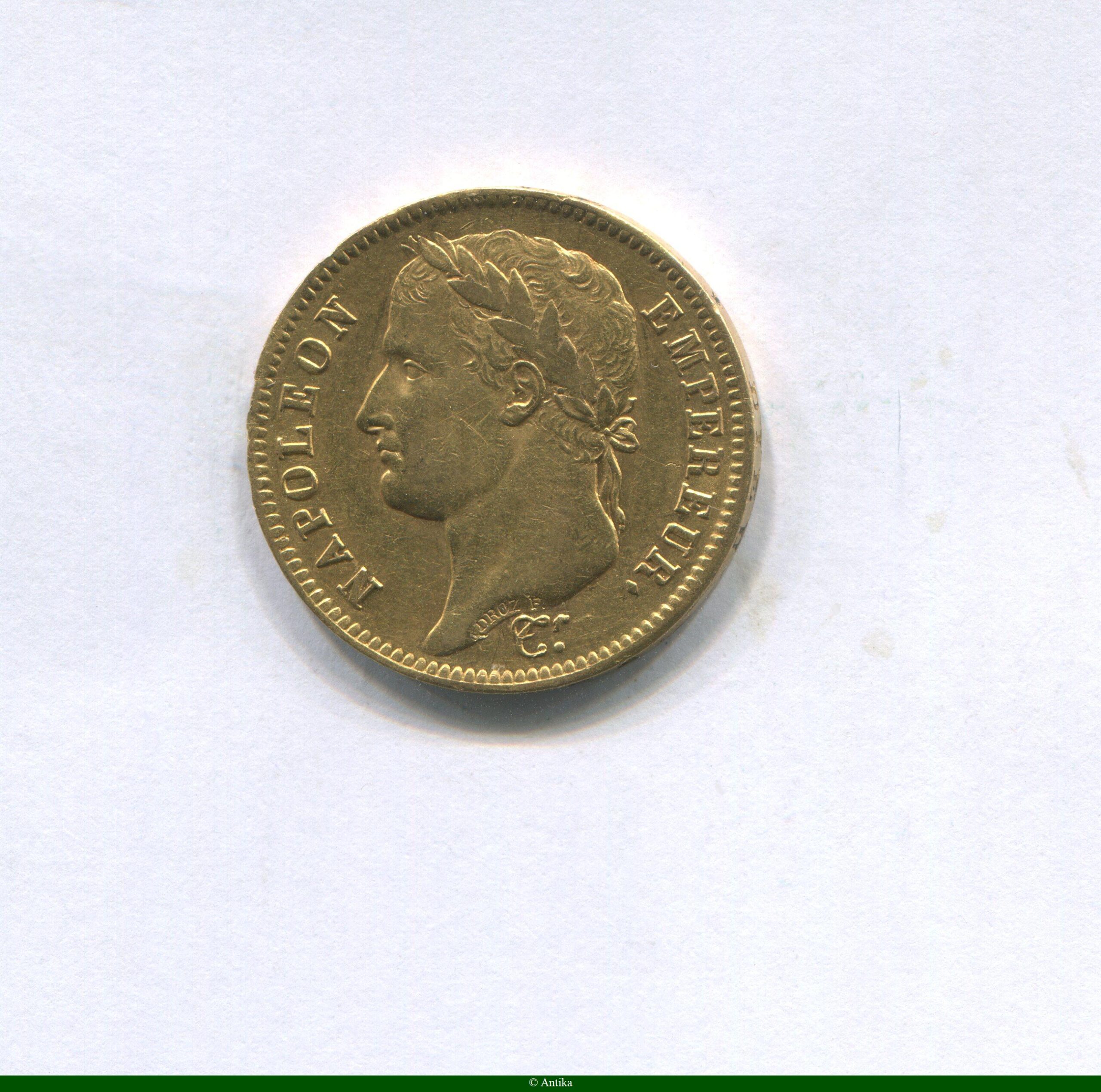 40 FRANCS OR NAP EMP revers REPUBLIQUE