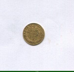 5 FRANCS OR NAP III T.N