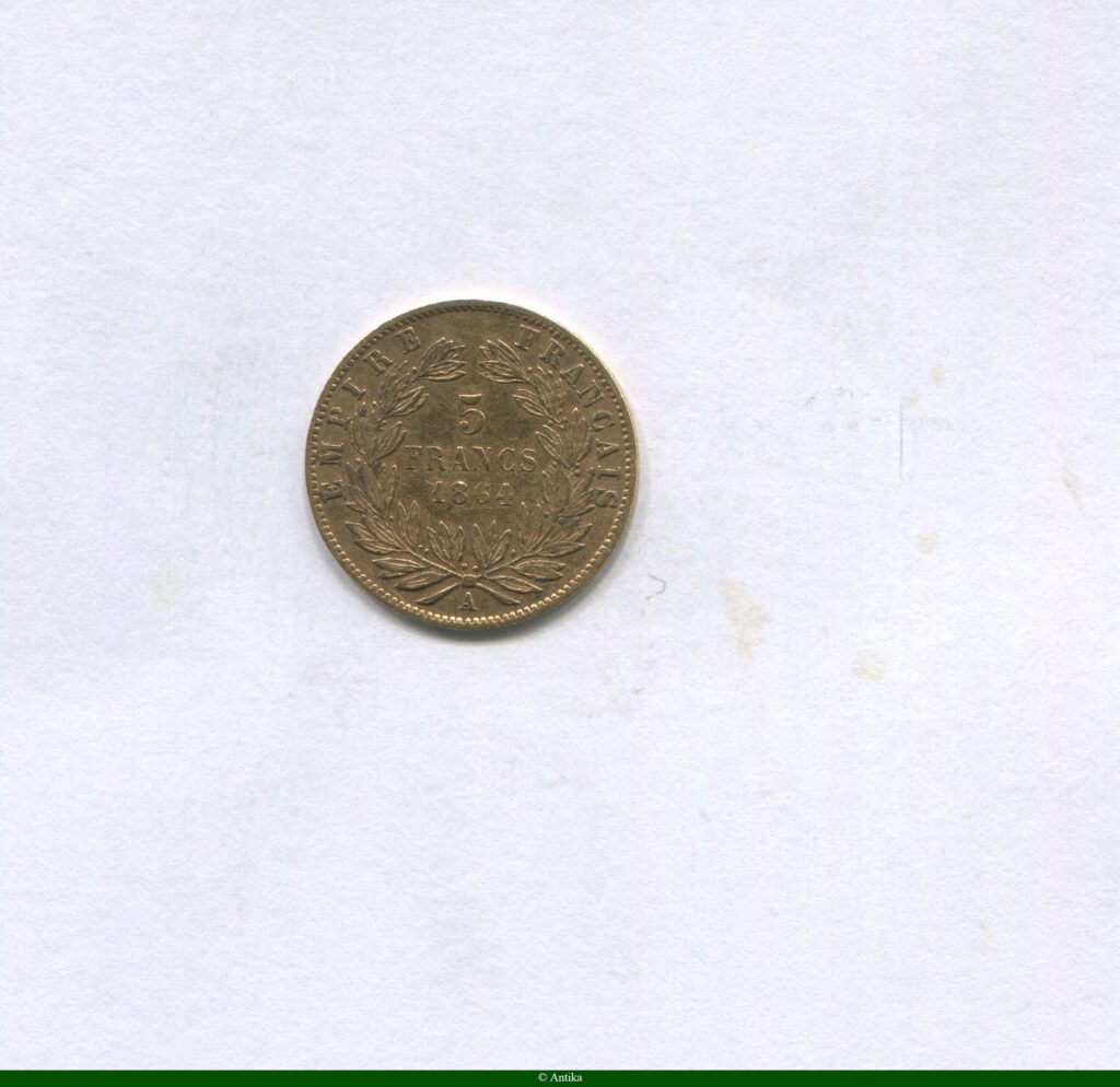 5 FRANCS OR NAP III T.L
