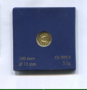 100 EUROS OR MONNAIE DE PARIS LA SEMEUSE Or 999,9°/°°