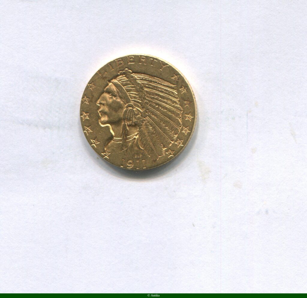 5 DOLLARS INDIEN 8,35 gr