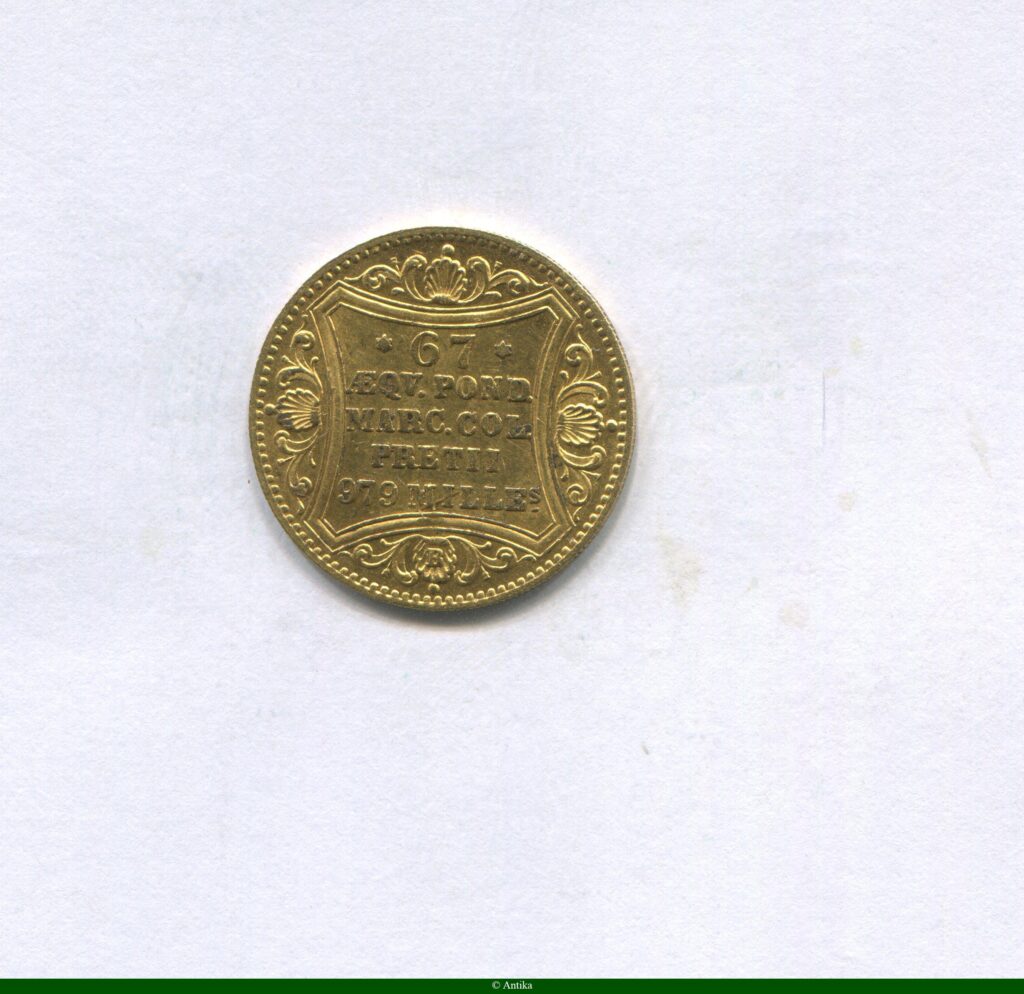 1 DUCAT Hambourg Ville Hanséatique 3,48 gr 986°/°°