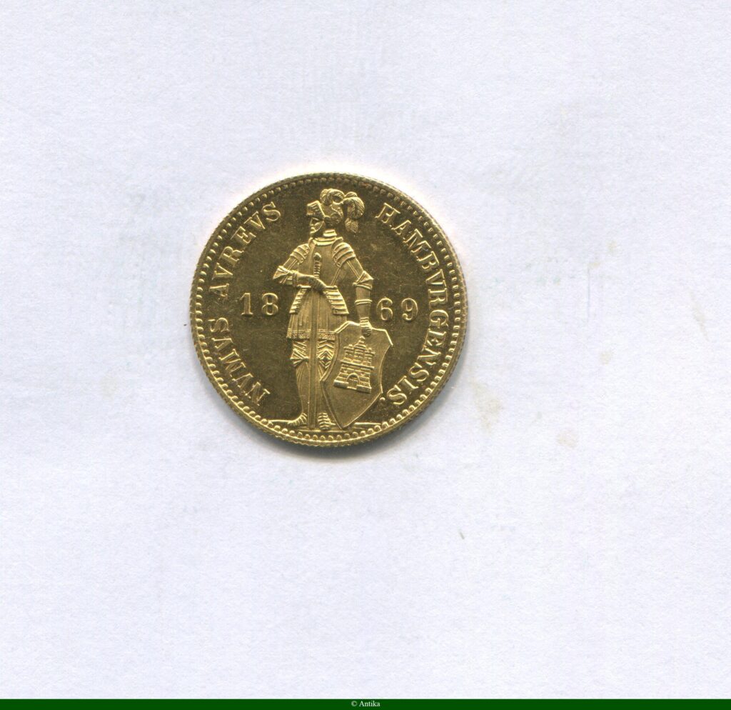 1 DUCAT Hambourg Ville Hanséatique 3,49 gr 986°/°°