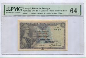 50 Centavos Buste de Femme PMG 64 (Choice Uncirculated)