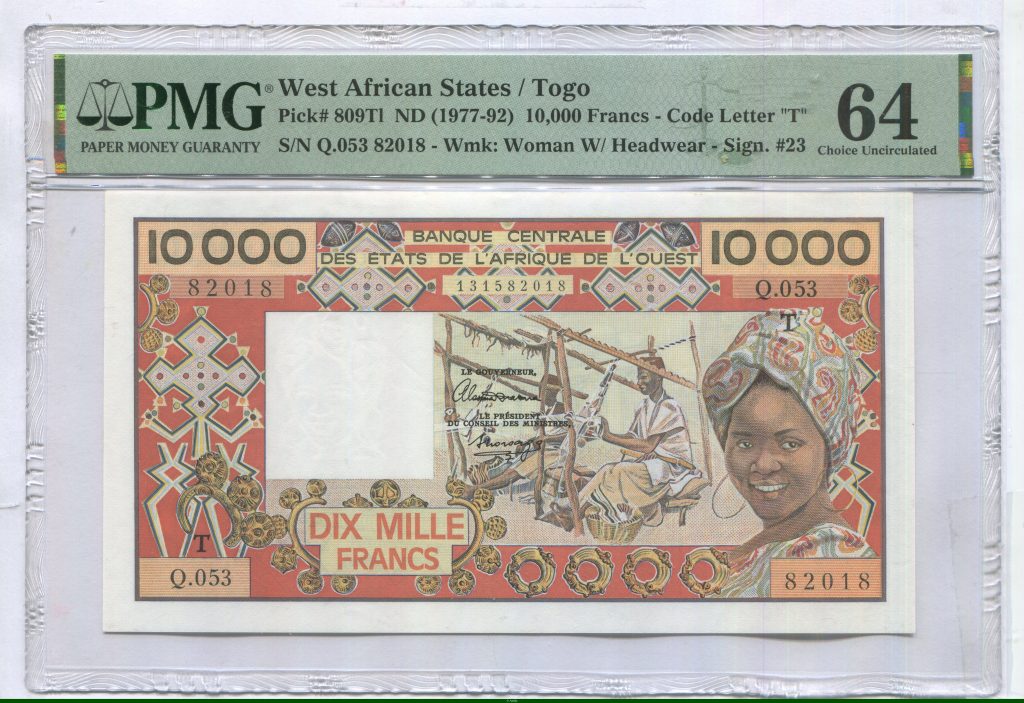 10000 FRANCS Femme & Tisseurs