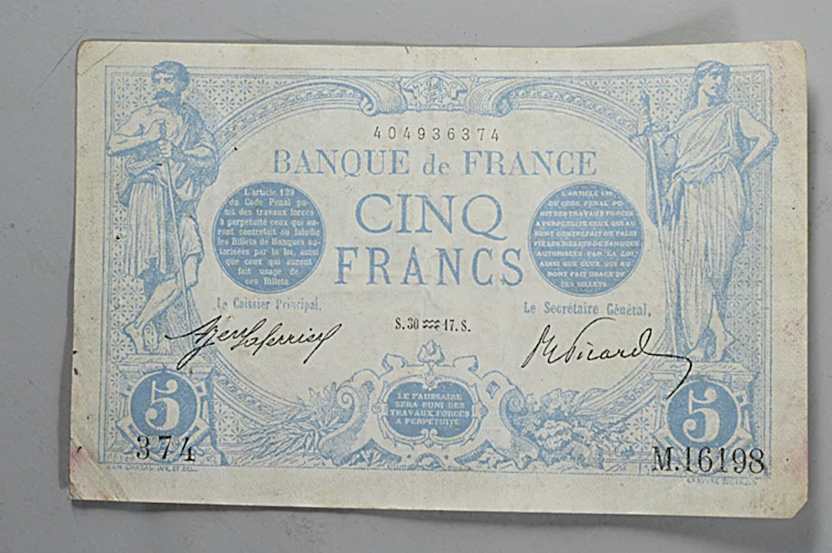 Billets Banque de France